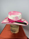 Natural & Pink Straw Western