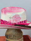 Natural & Pink Straw Western