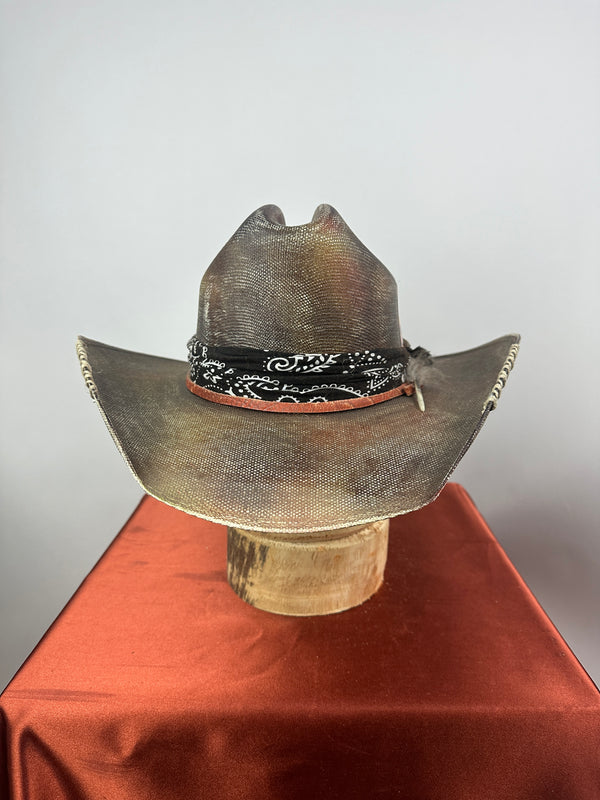 Multi Distressed II Western 7 5/8