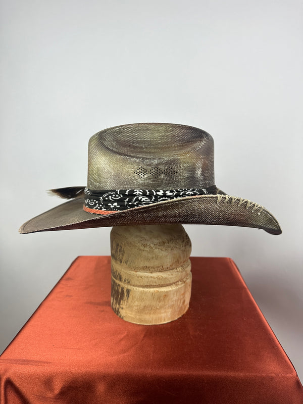 Multi Distressed II Western 7 5/8