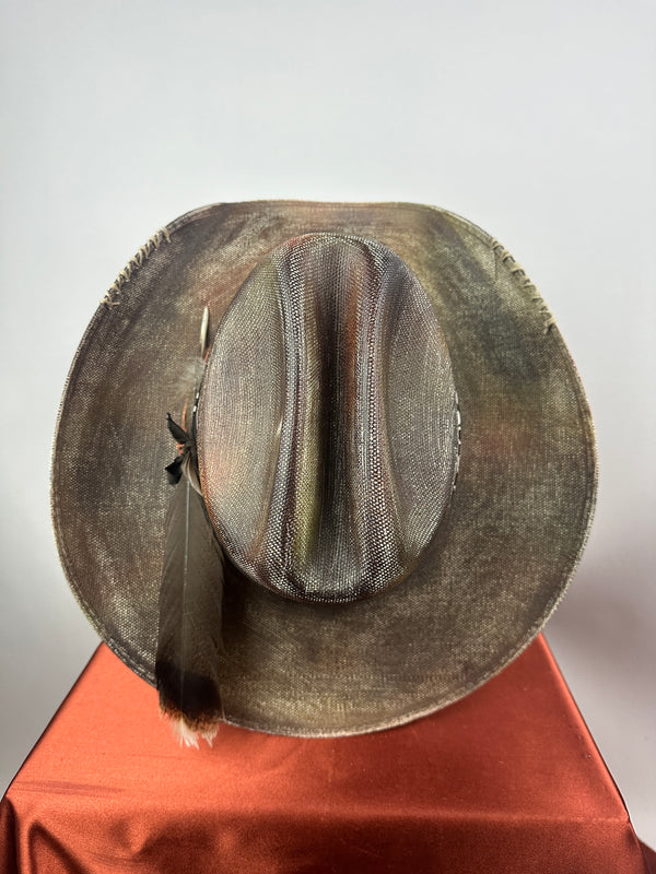 Multi Distressed II Western 7 5/8