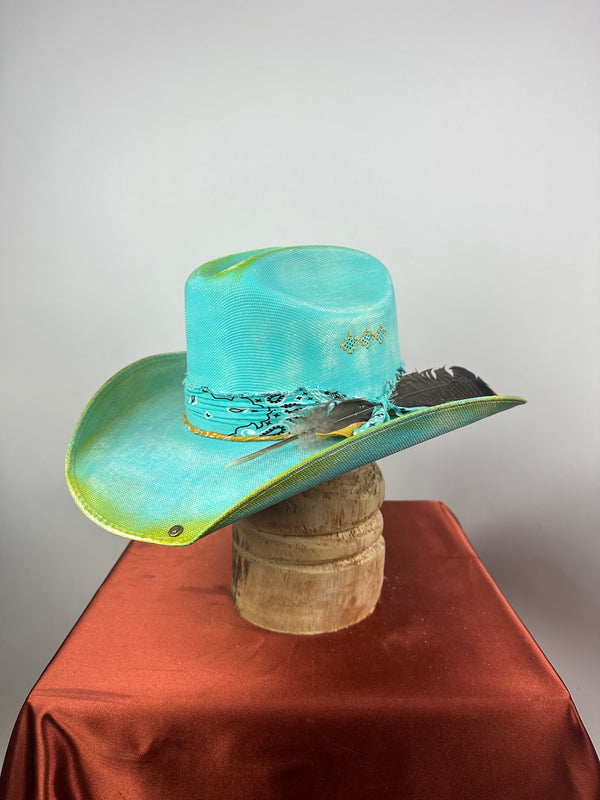 Turquoise Straw Western