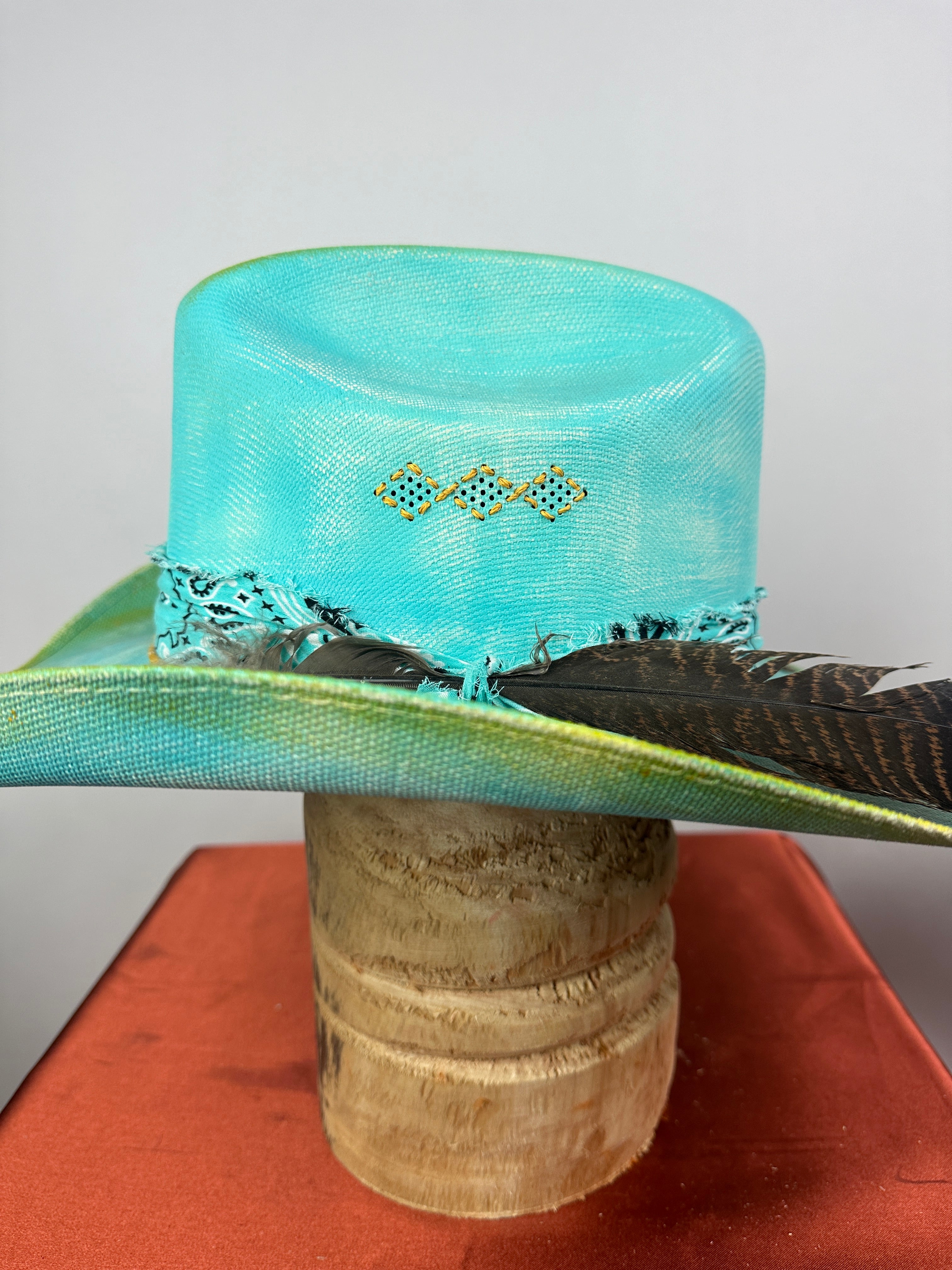 Turquoise Straw Western