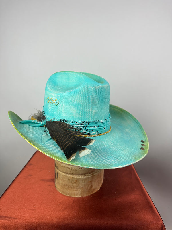 Turquoise Straw Western