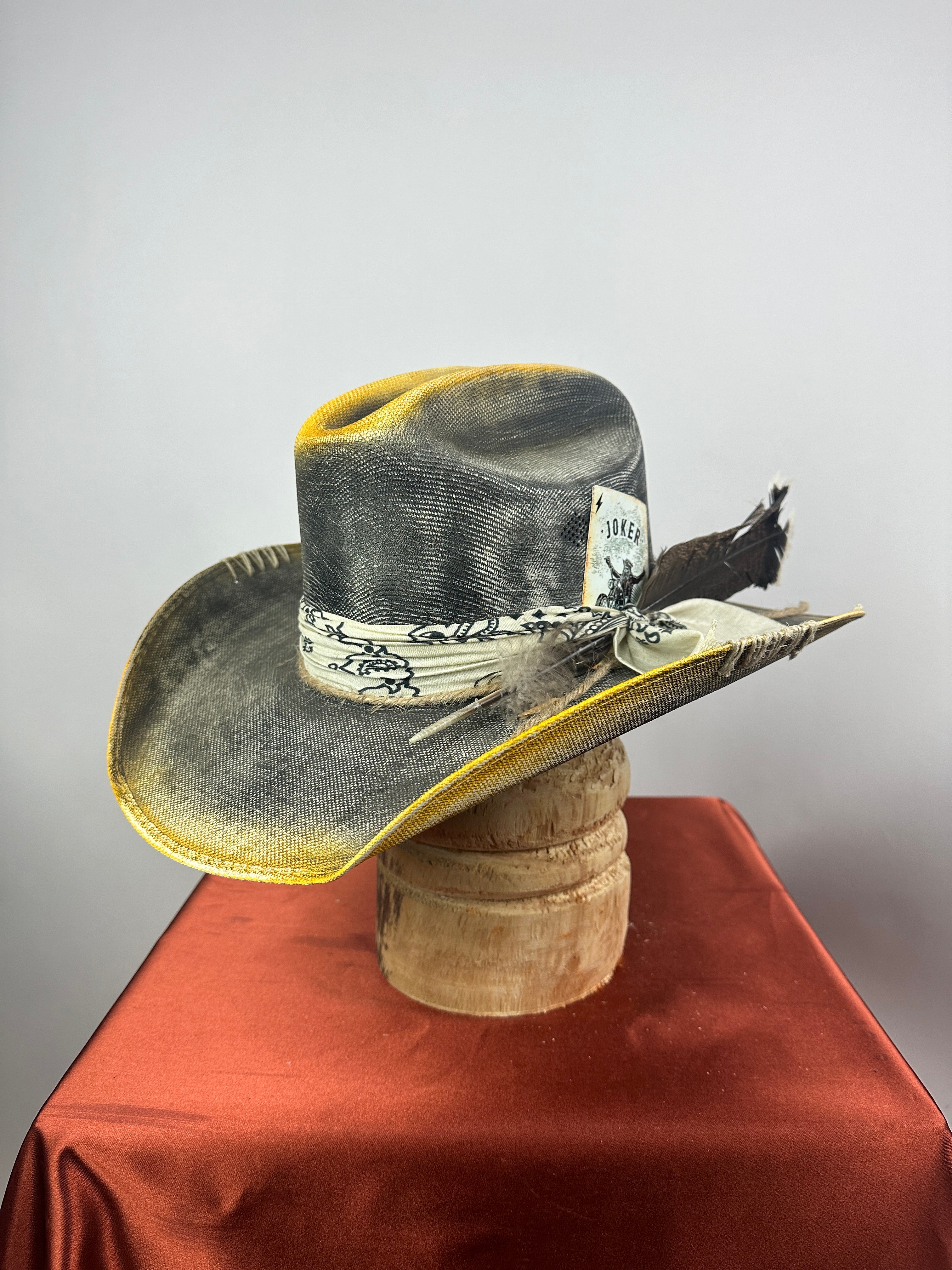 Black & Yellow Straw Western