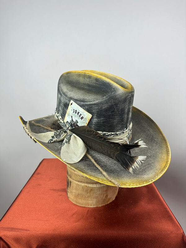 Black & Yellow Straw Western
