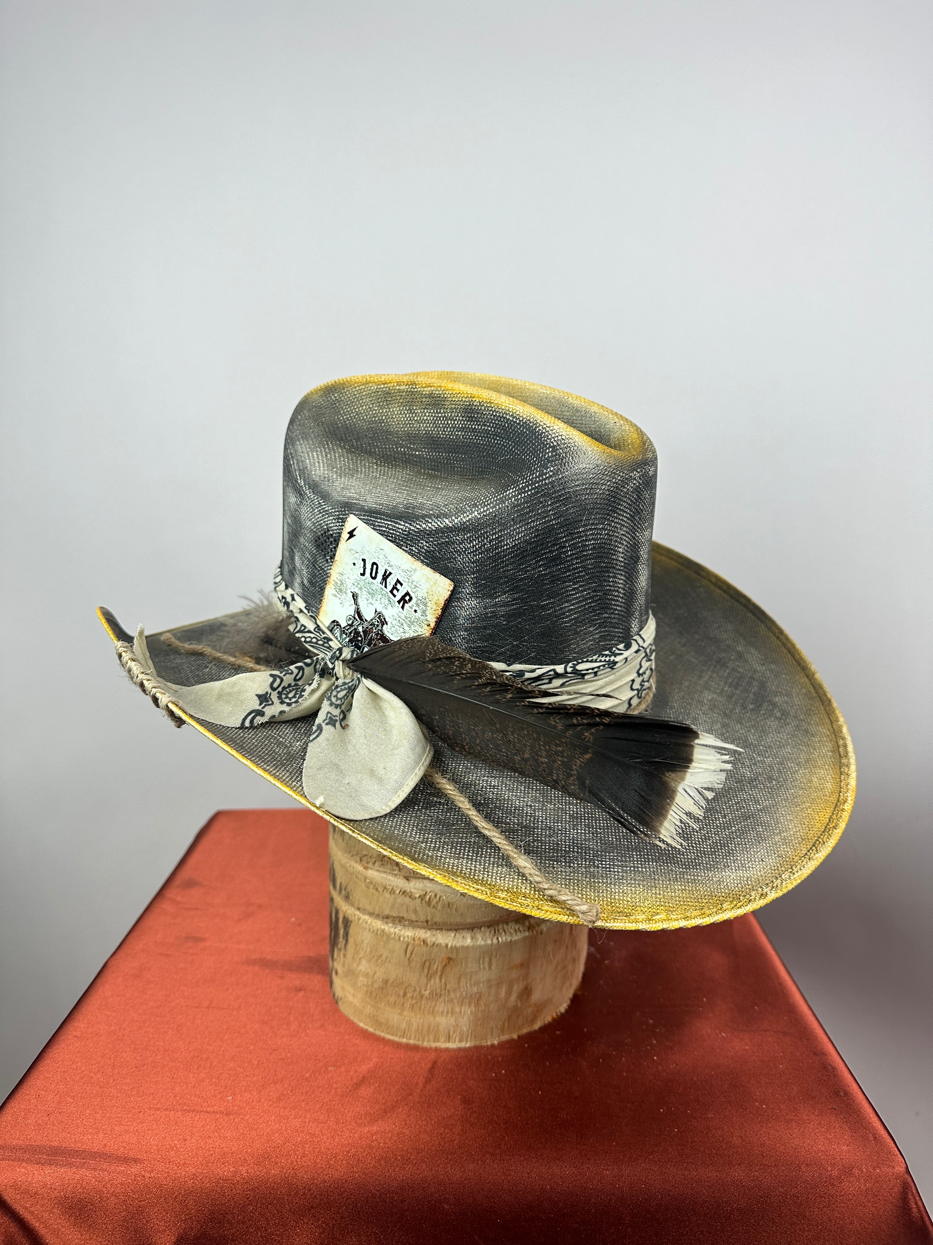 Black & Yellow Straw Western