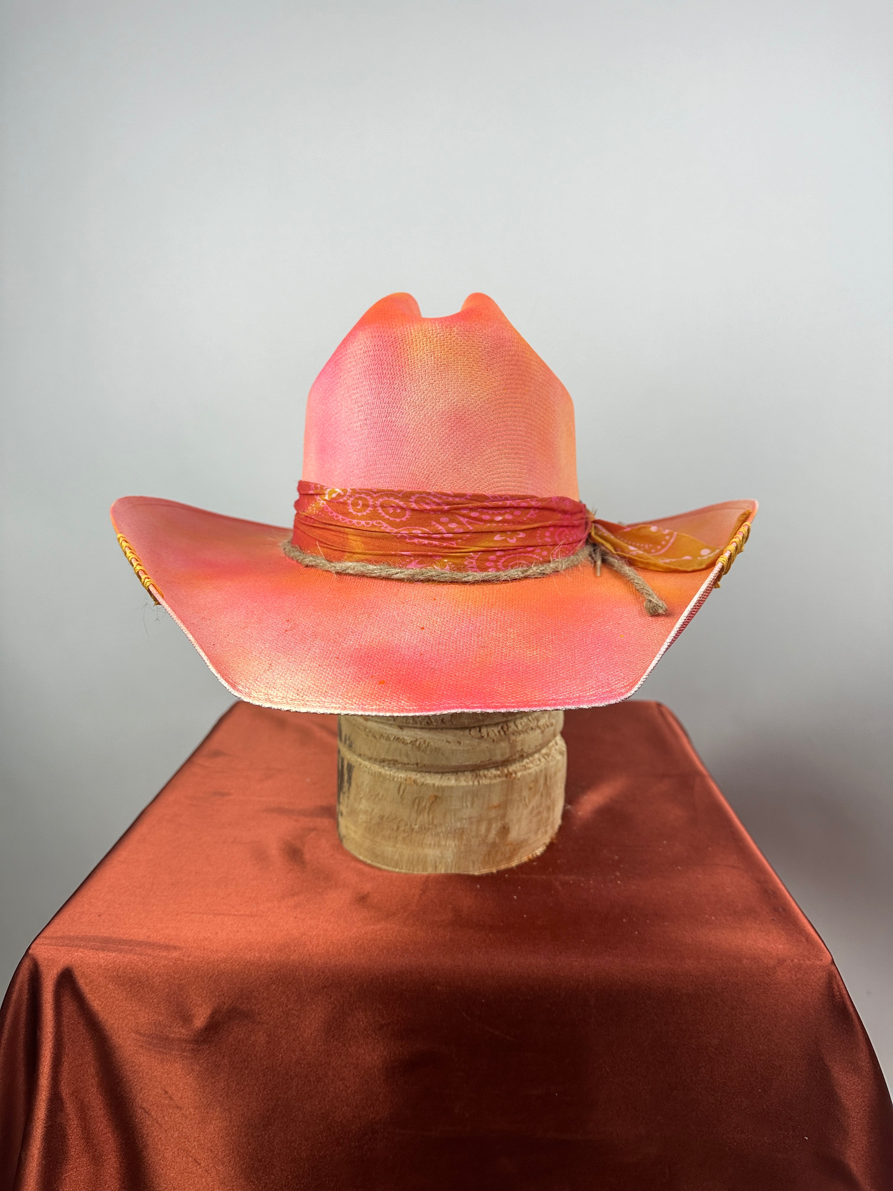 Pink Multi Straw Western