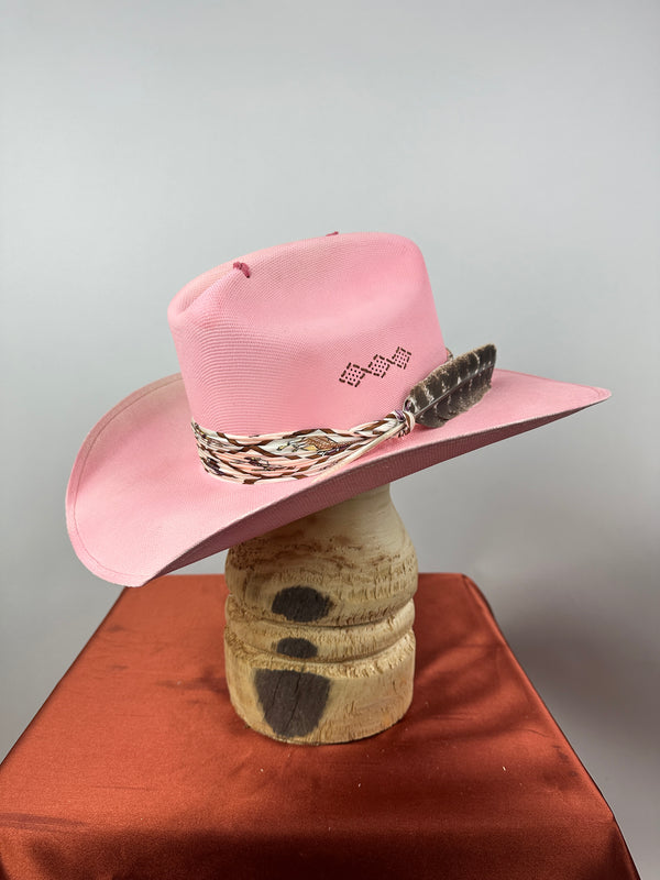 Pink Western Straw