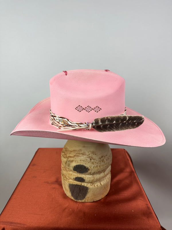 Pink Western Straw