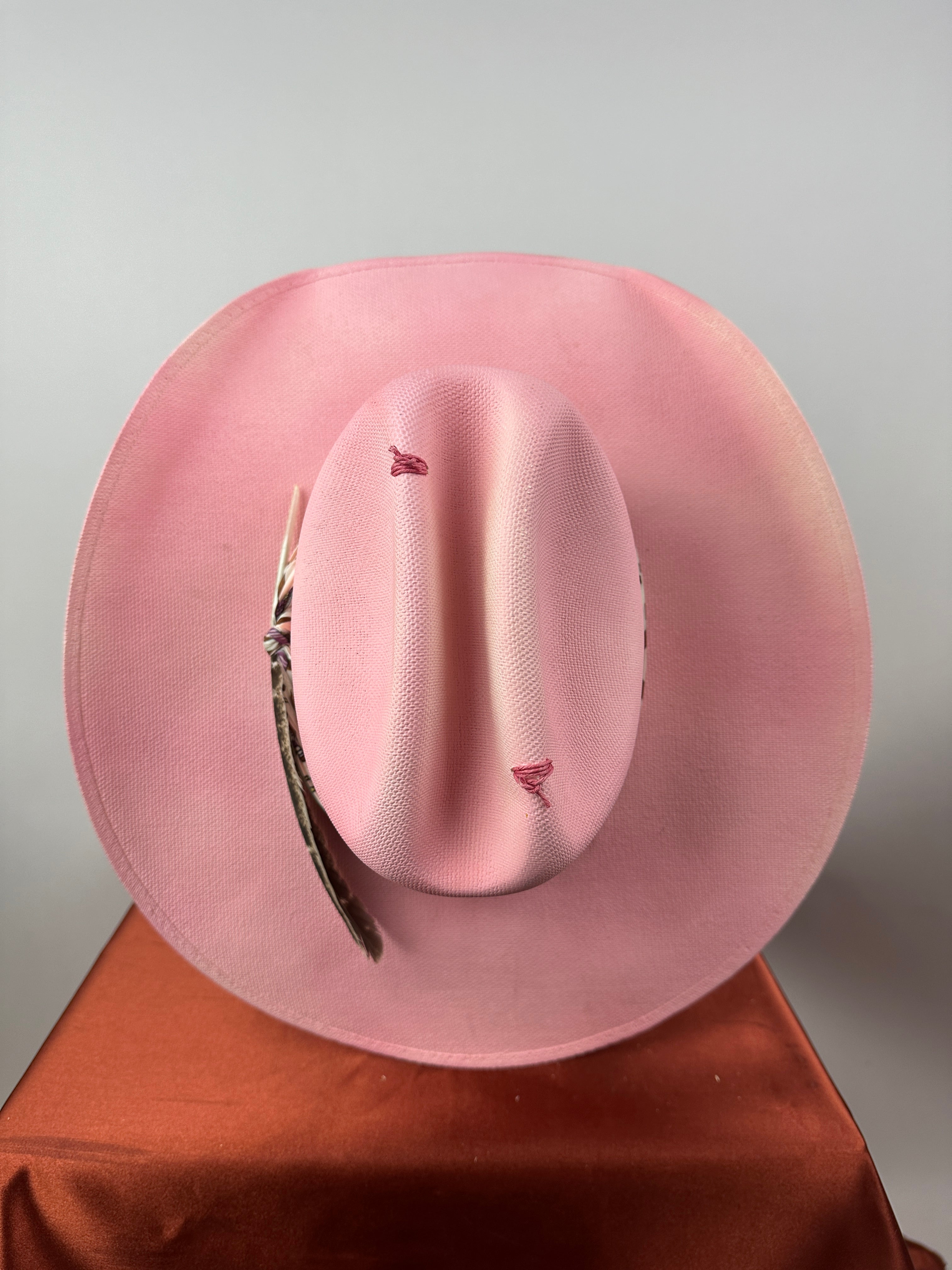Pink Western Straw