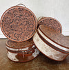 Tooled Leather Hat Case - Light Brown