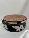 Tooled Leather Hat Case -Black