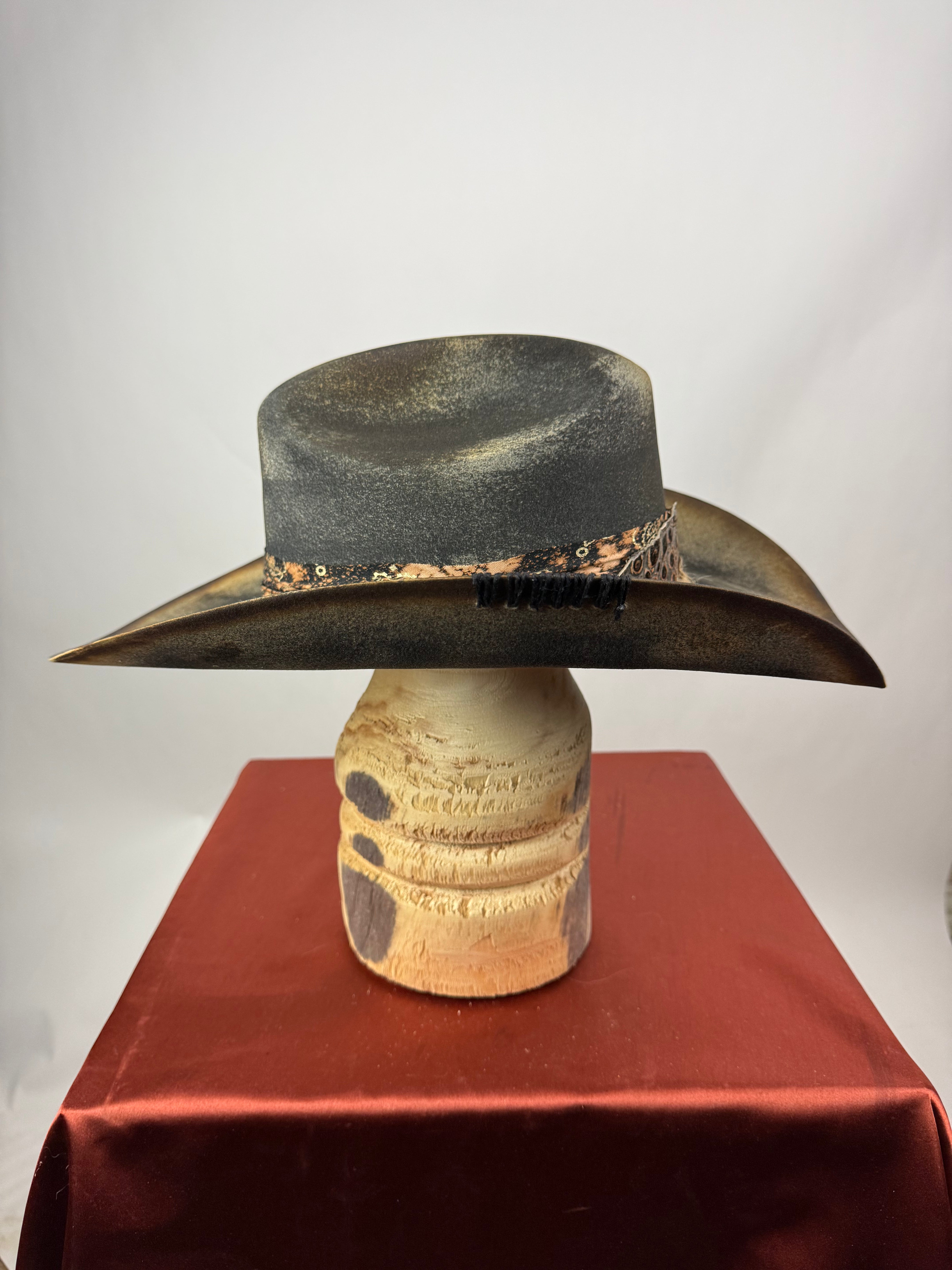 Black Distressed Western