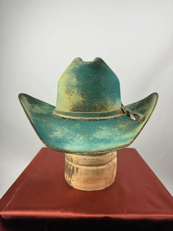 Teal Distressed Western