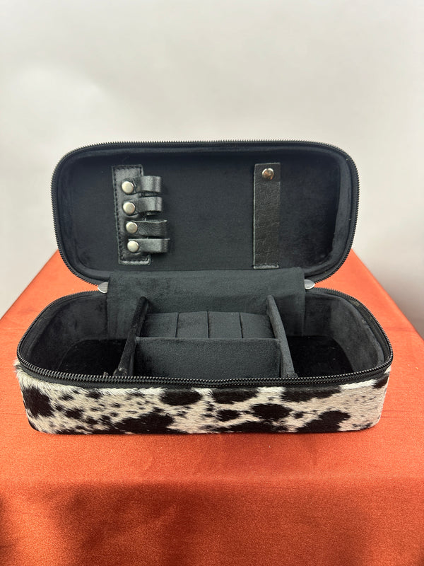 Large Travel Jewelry Case Black