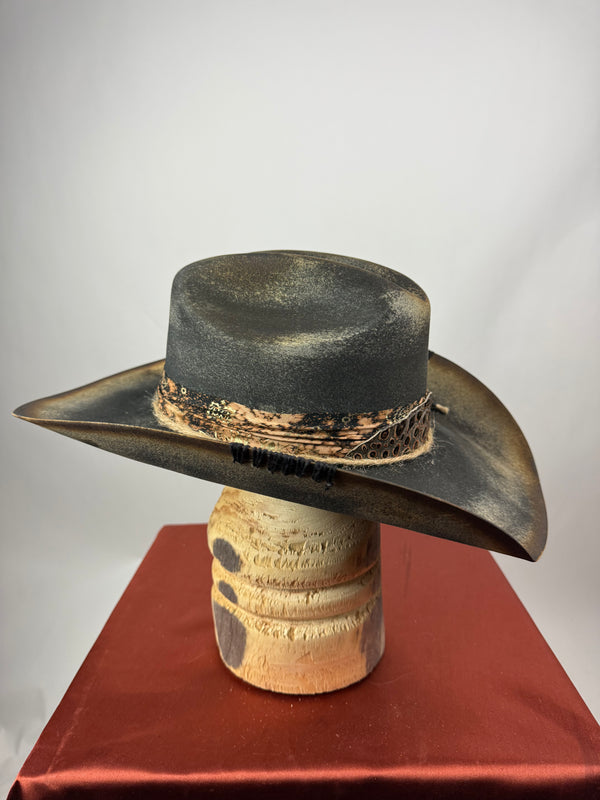 Black Distressed Western