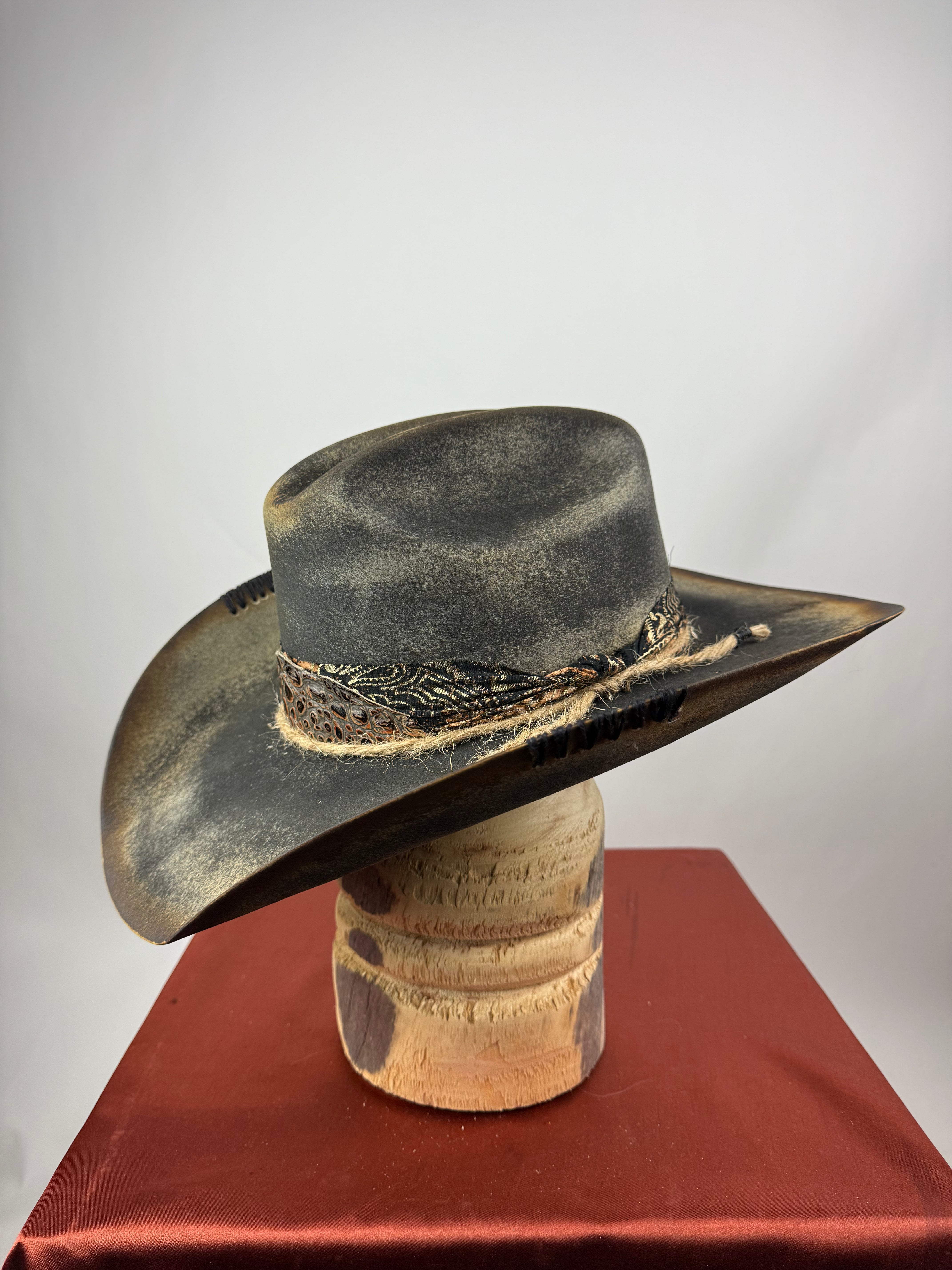 Black Distressed Western