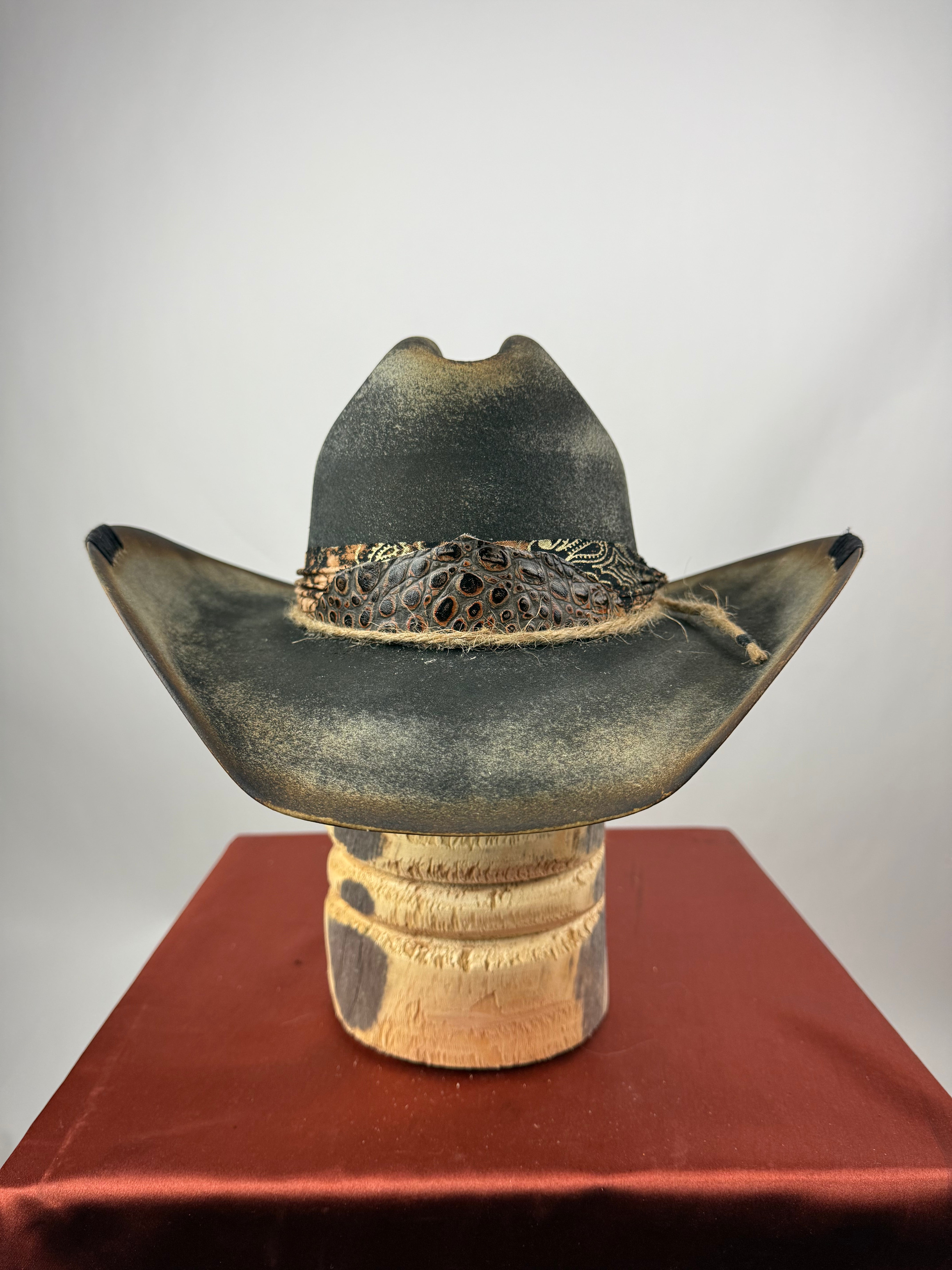 Black Distressed Western