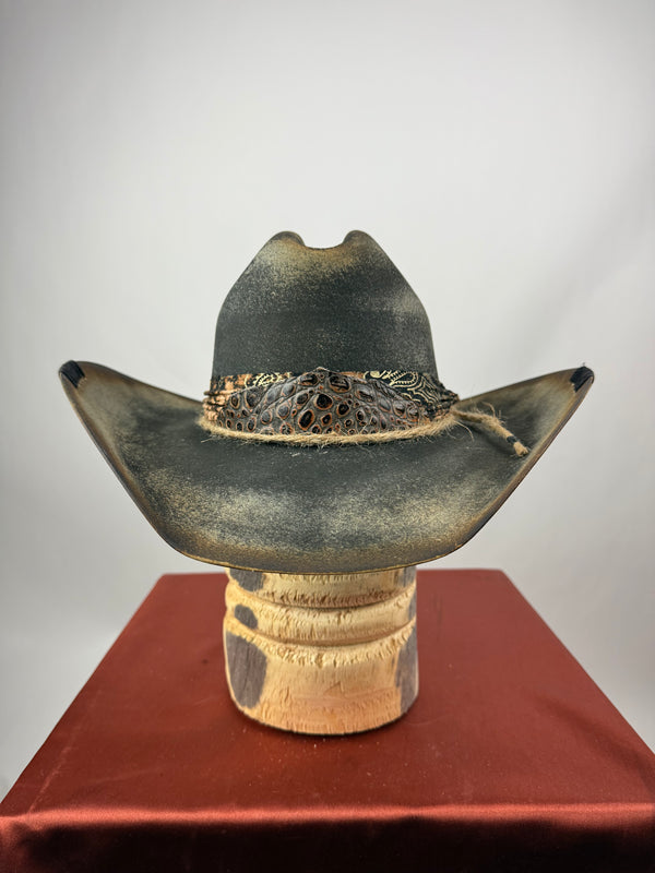 Black Distressed Western