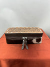 Large Travel Jewelry Case Brown