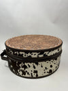 Tooled Leather Hat Case - Dark Brown