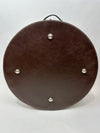 Tooled Leather Hat Case - Dark Brown