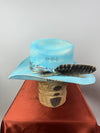 Turquoise Western Straw 7 1/4