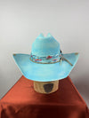 Turquoise Western Straw 7 1/4