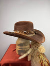Brown Distressed Western