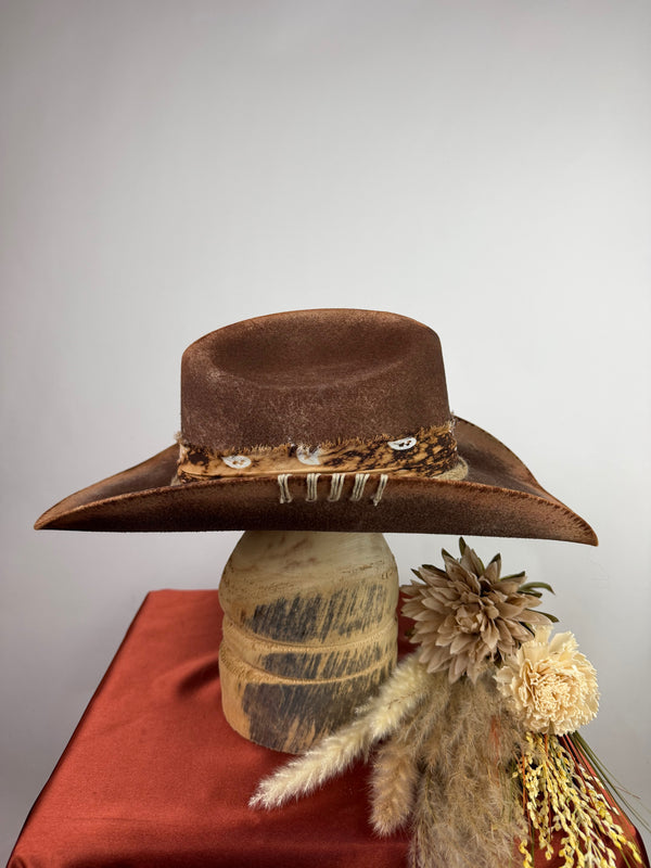 Brown Distressed Western