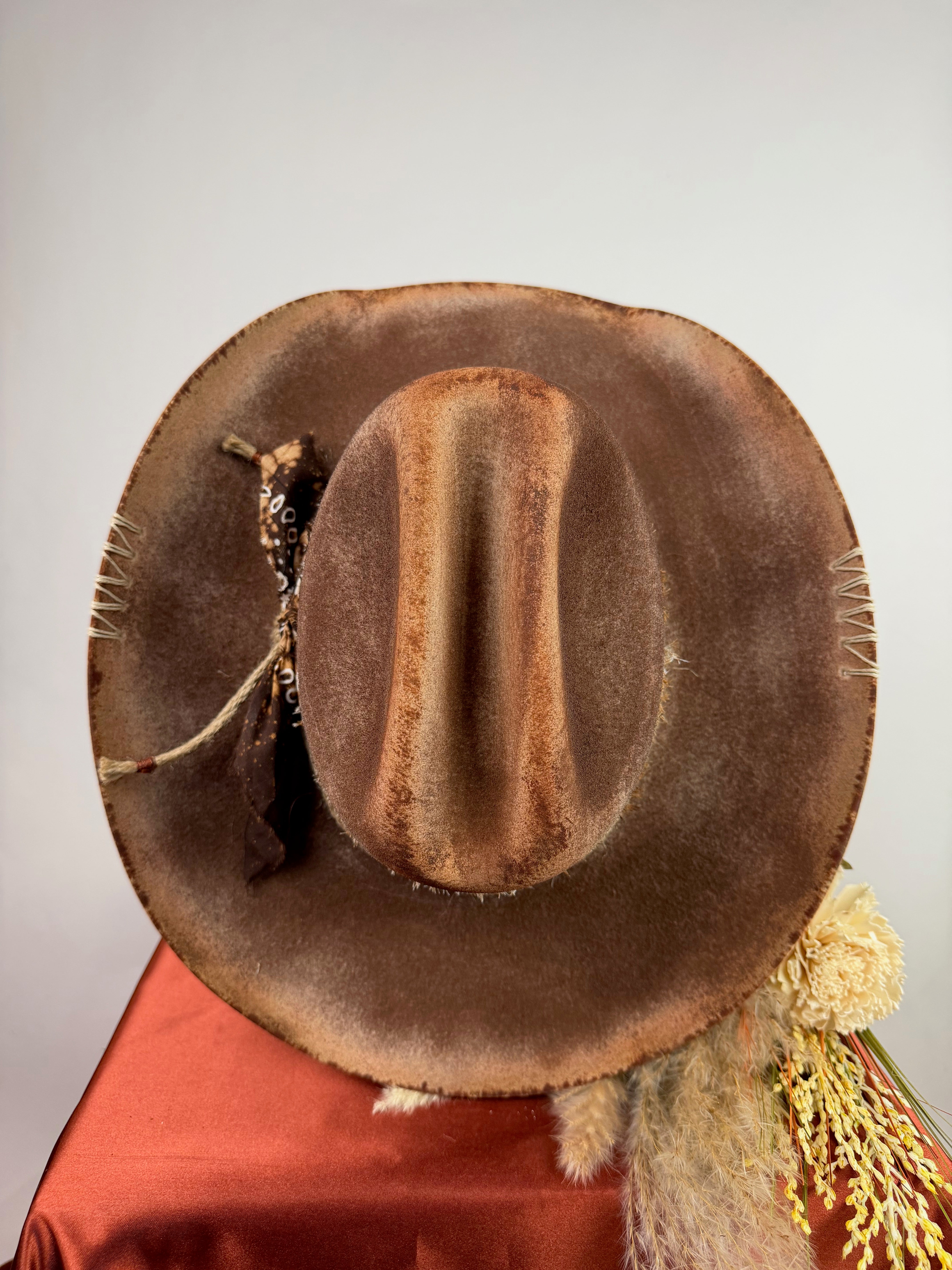 Brown Distressed Western