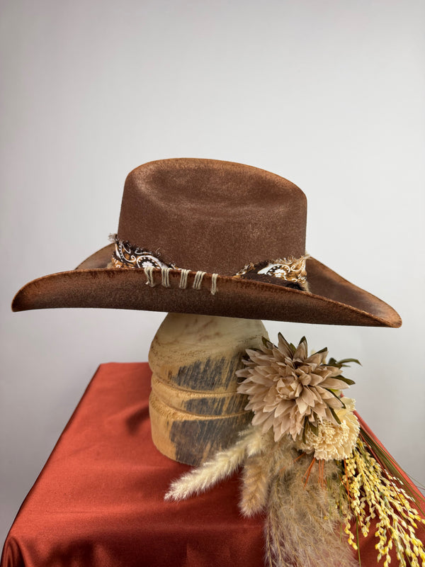 Brown Distressed Western