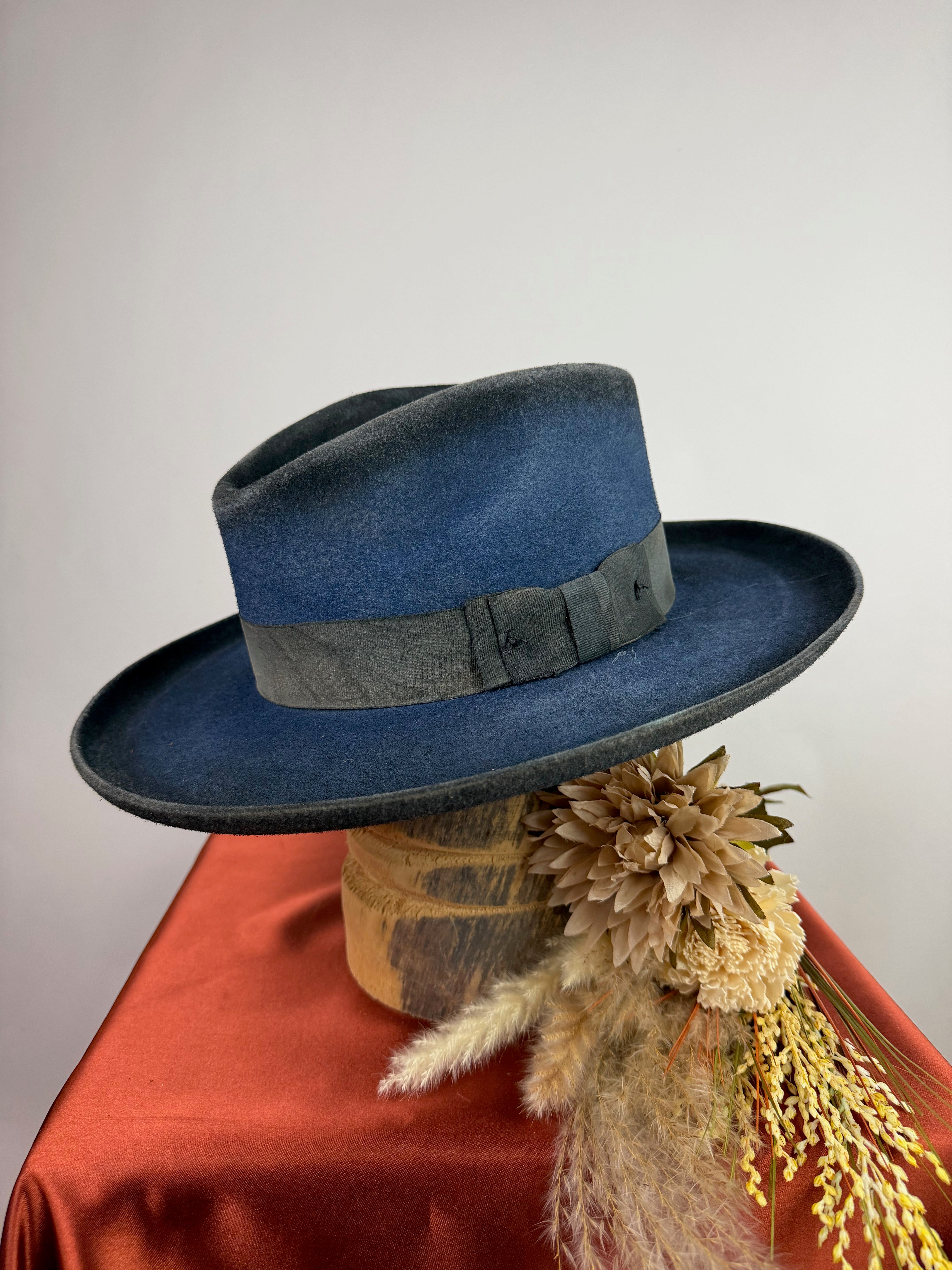 Navy Rolled Brim
