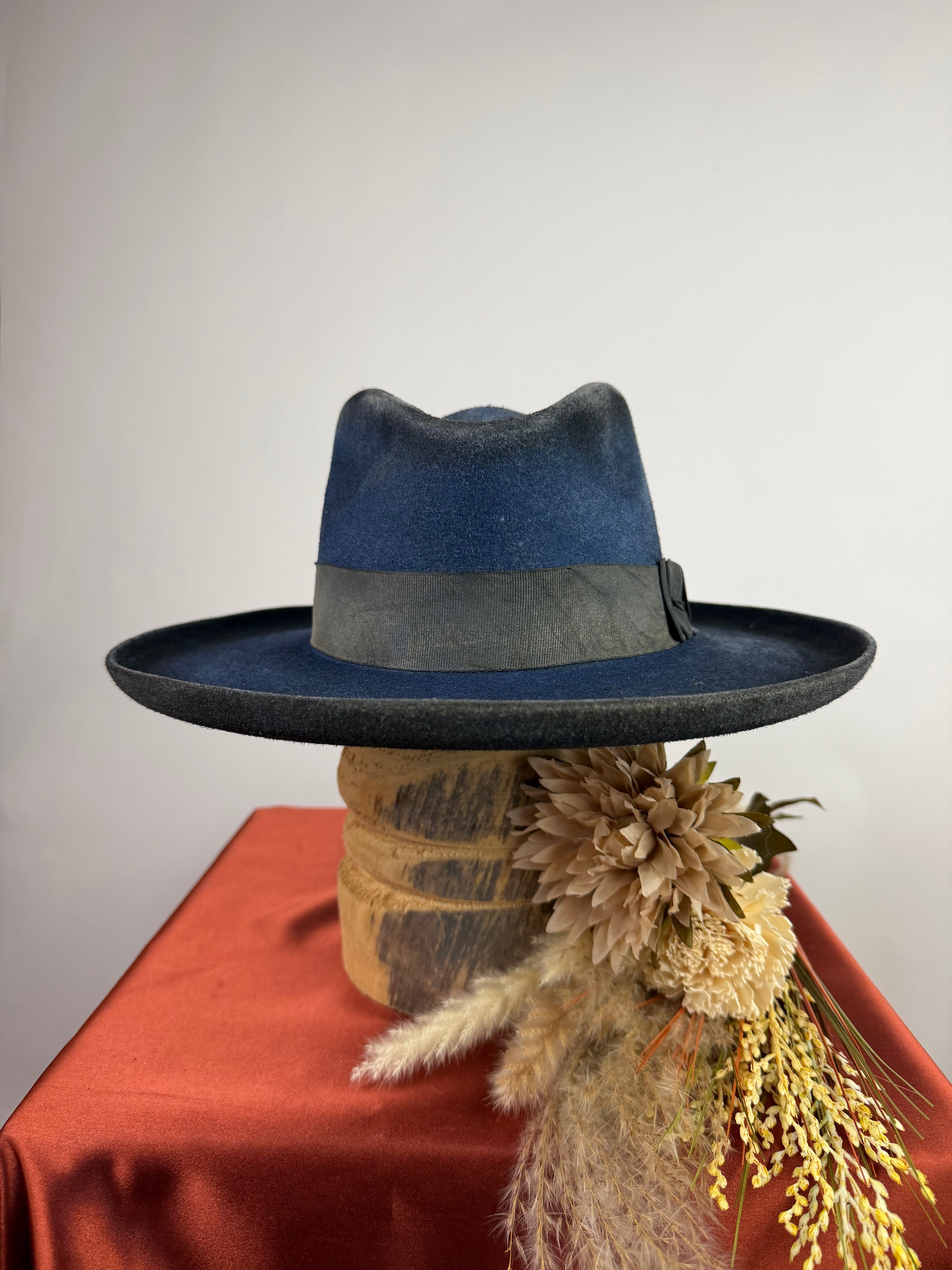Navy Rolled Brim