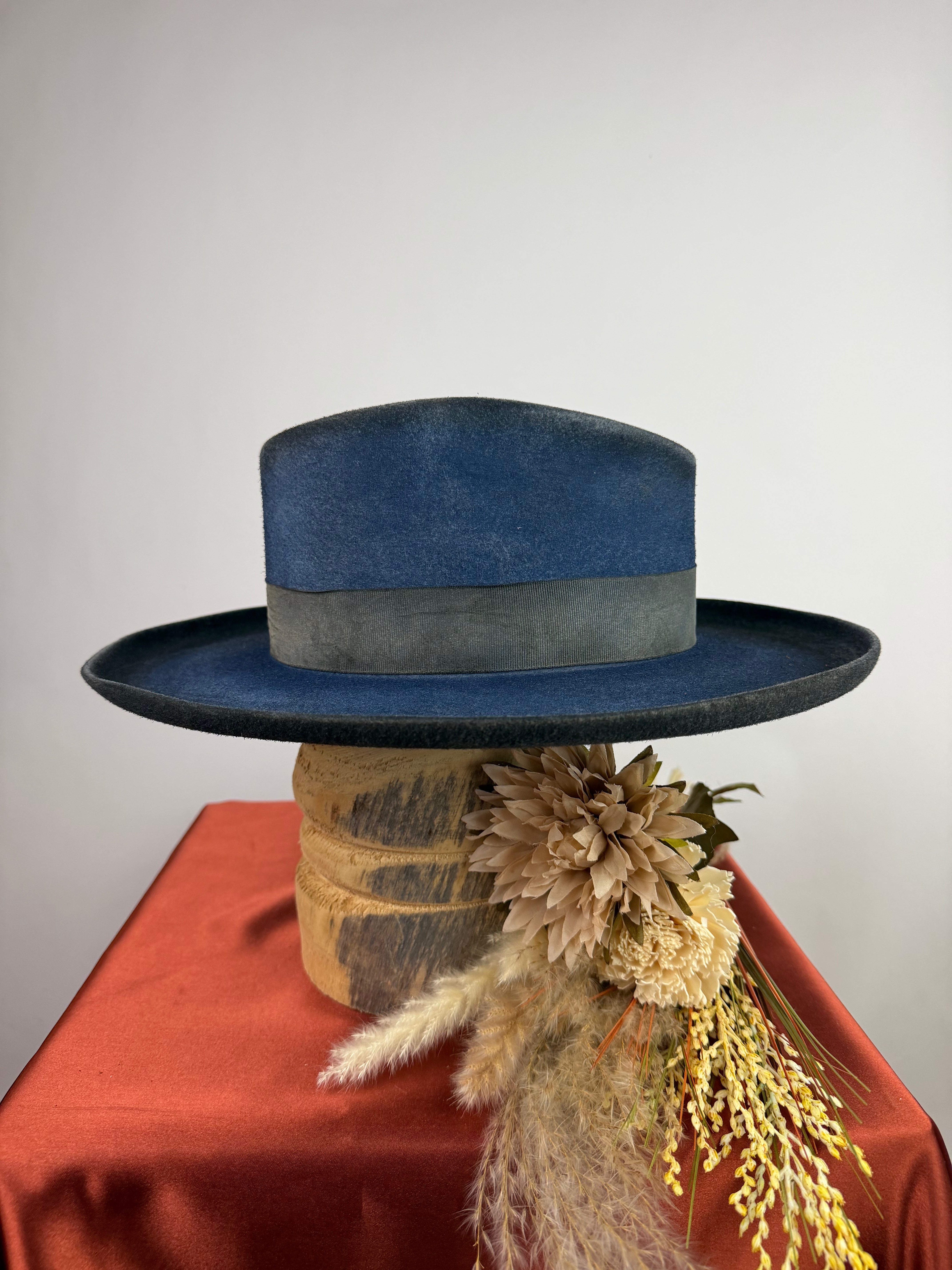 Navy Rolled Brim