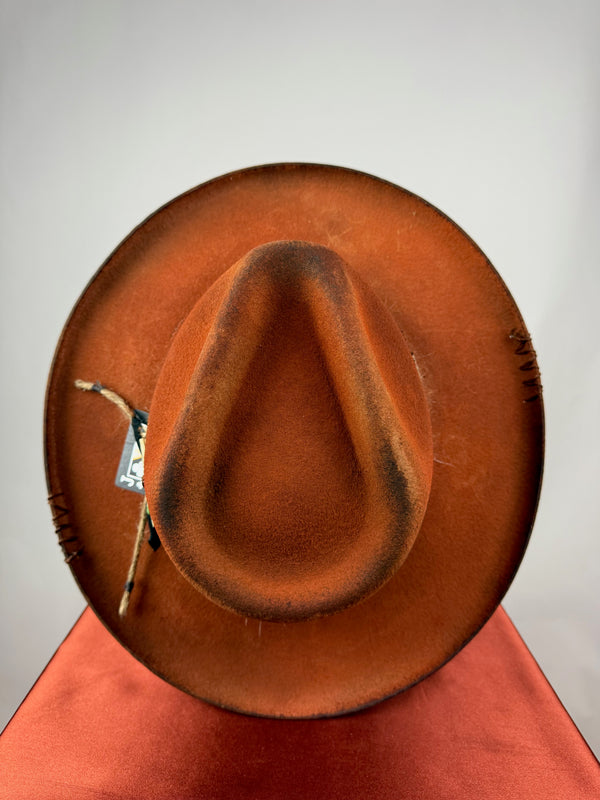 Orange Rolled Brim Road Warrior