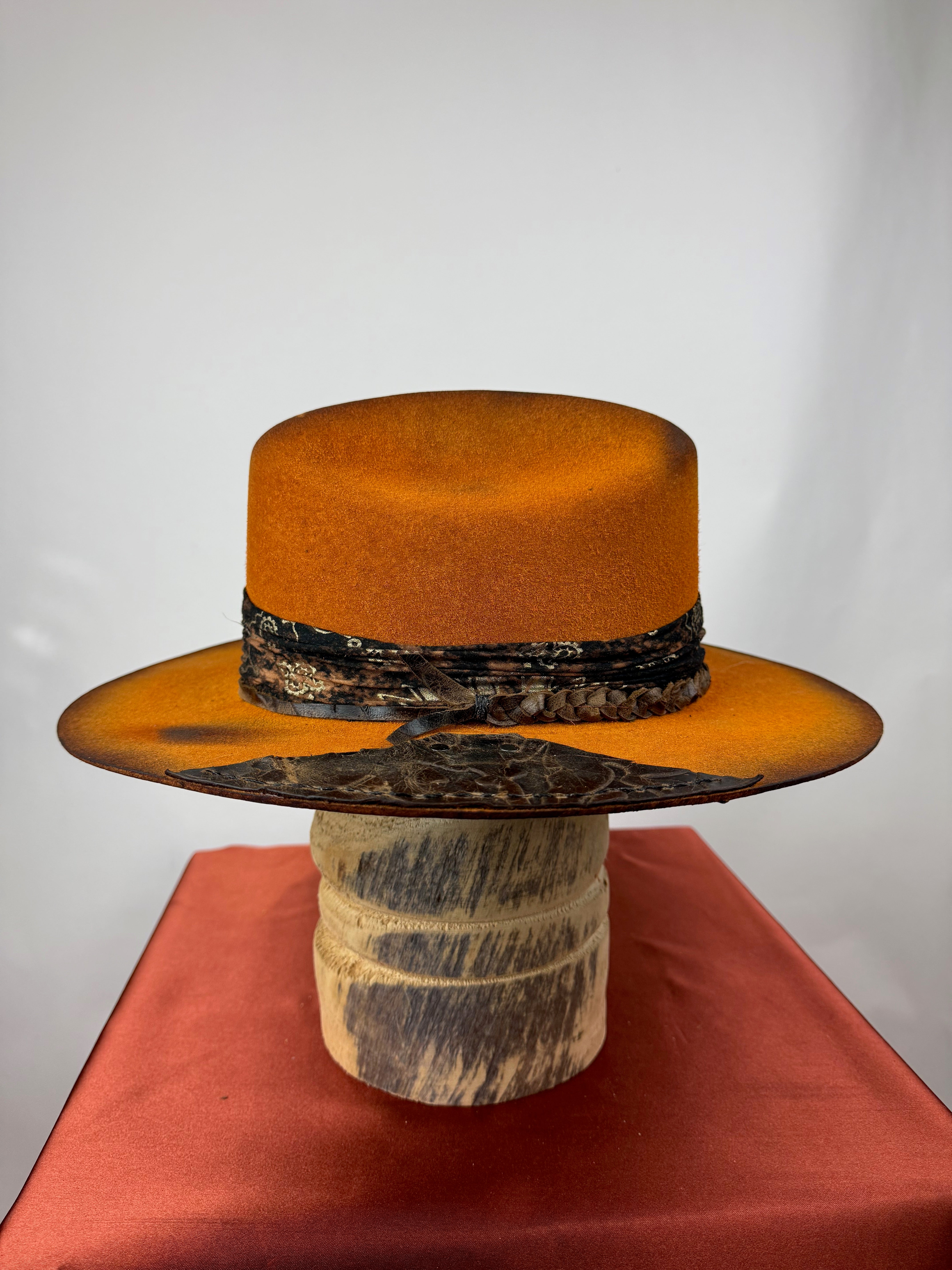 Orange Leather Road Warrior