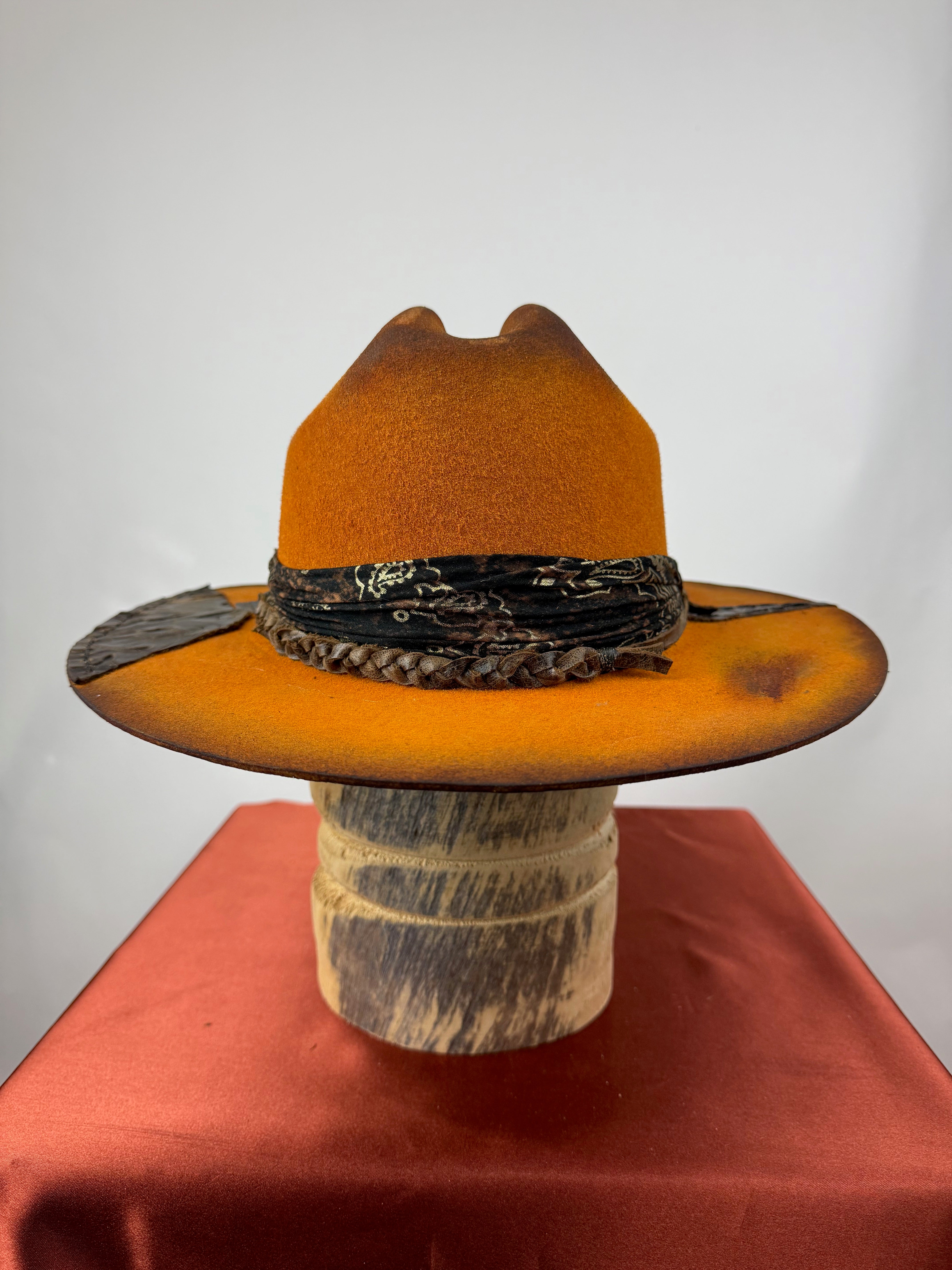 Orange Leather Road Warrior