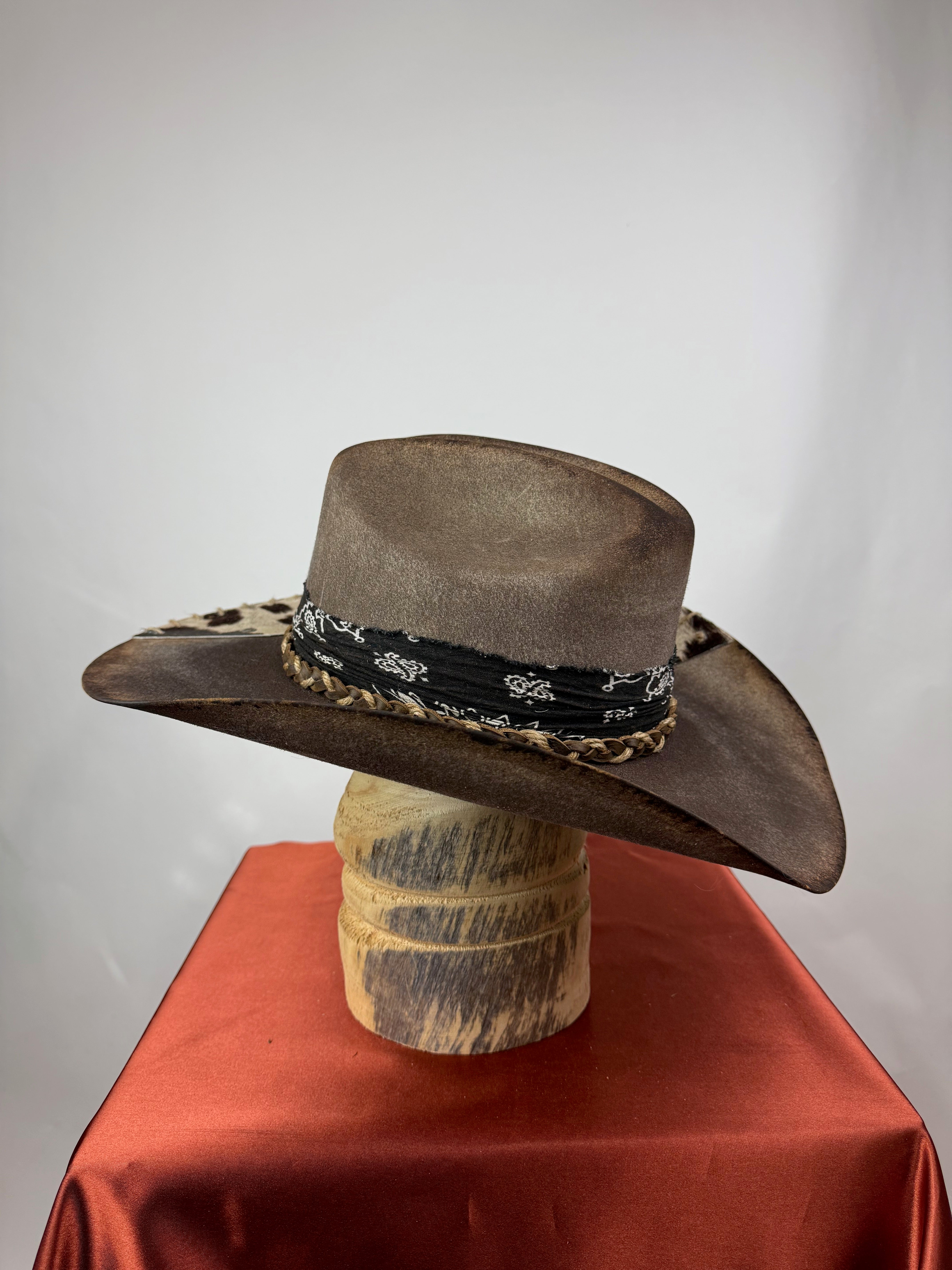 Brown Cowhide Western