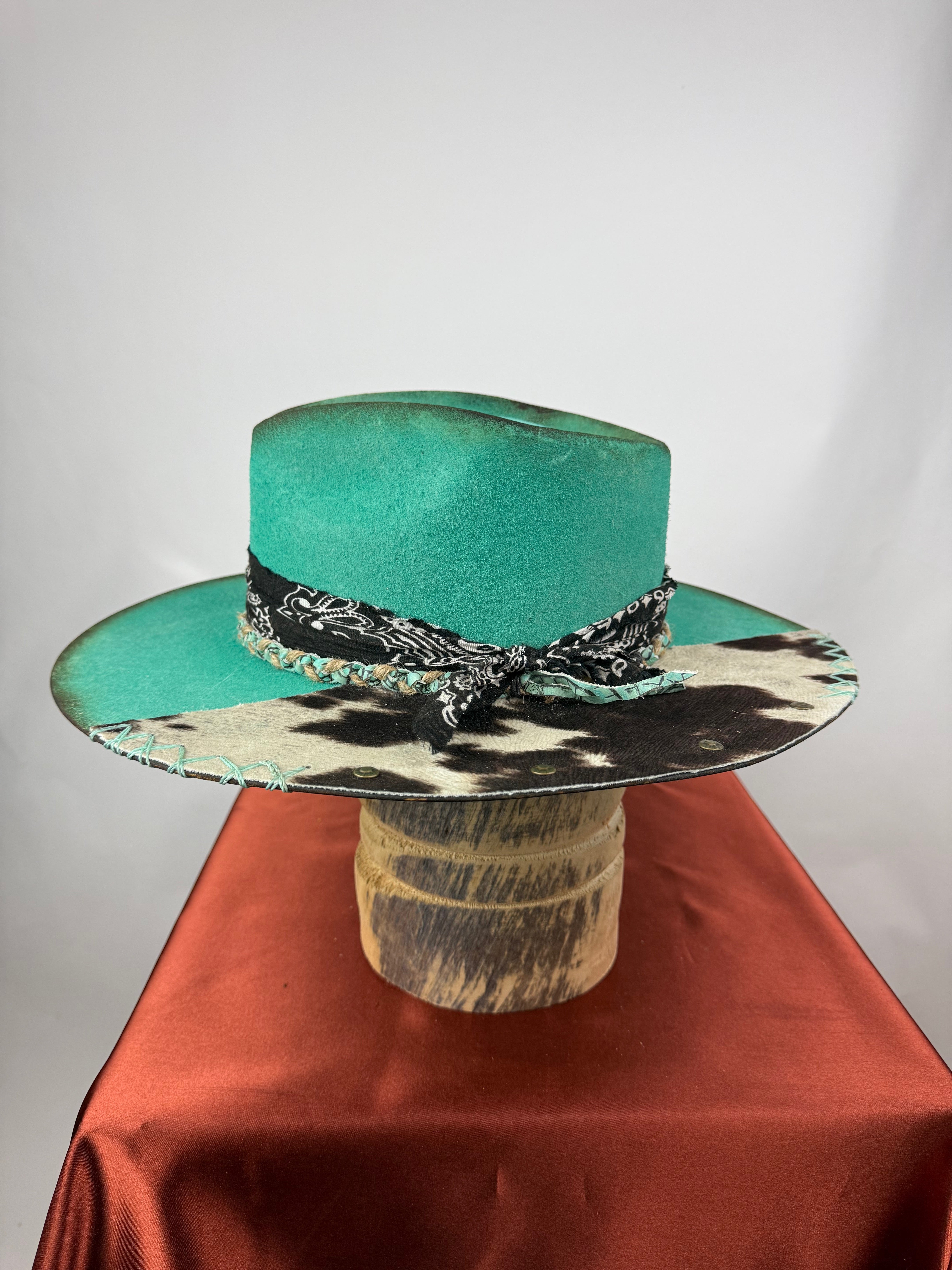 Turquoise Cowhide Road Warrior