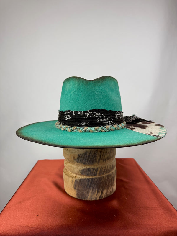 Turquoise Cowhide Road Warrior