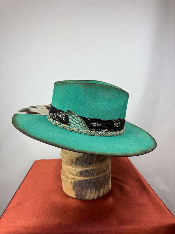 Turquoise Cowhide Road Warrior