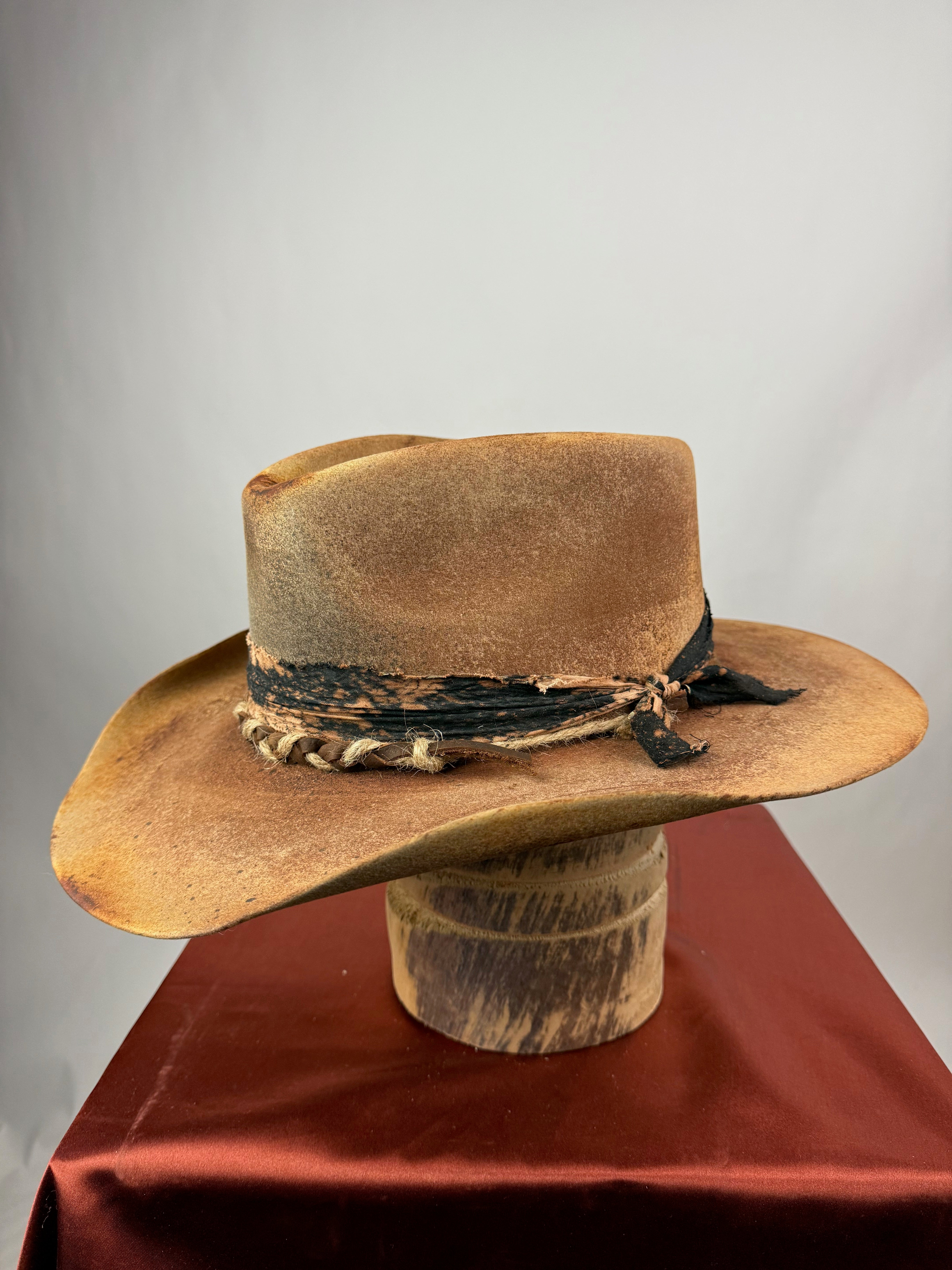 Brown and Black Distressed Western