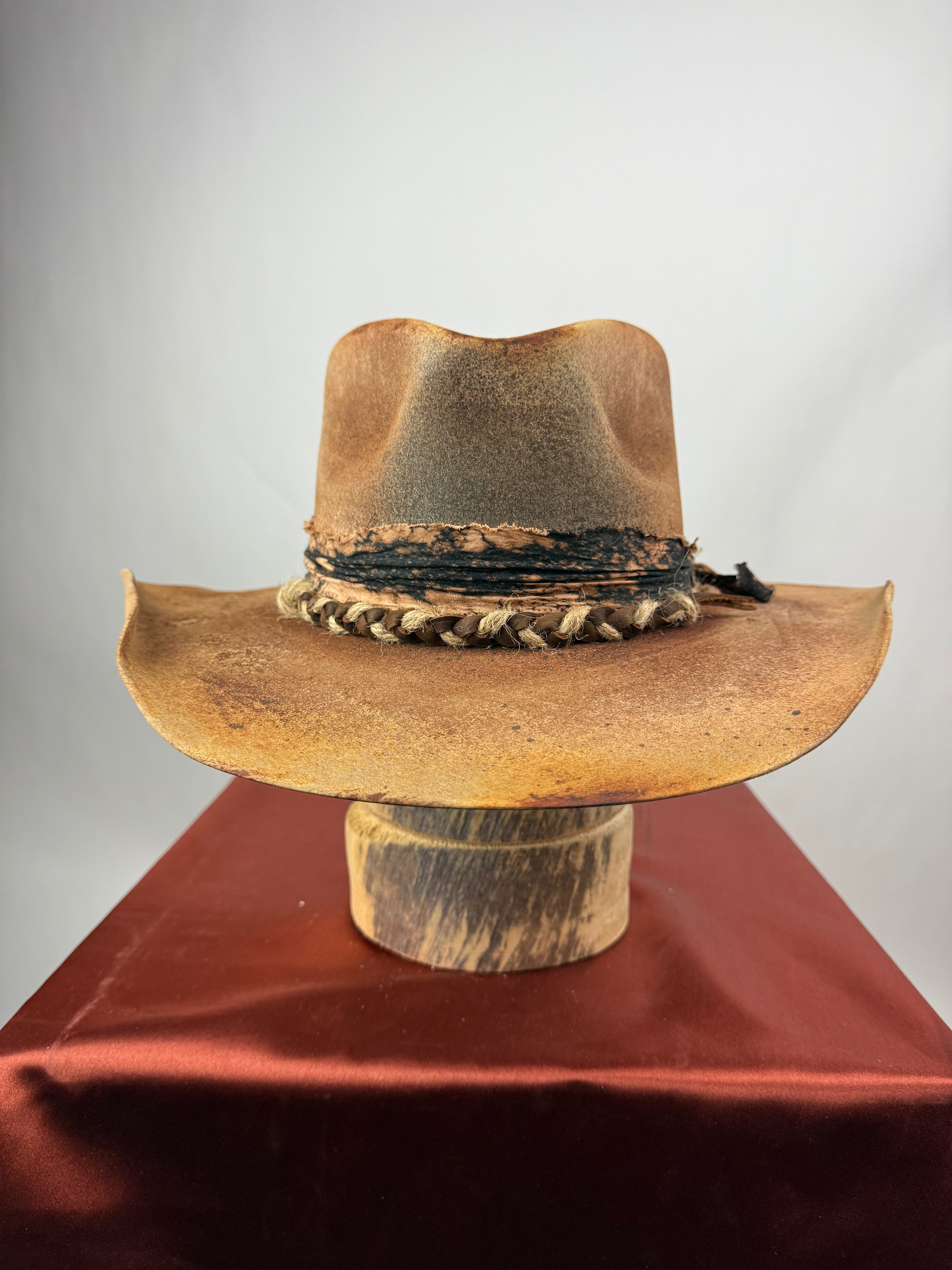 Brown and Black Distressed Western